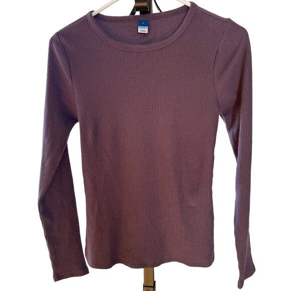 Old navy Brown Fitted Long Sleeve Tee Small - Picture 1 of 5
